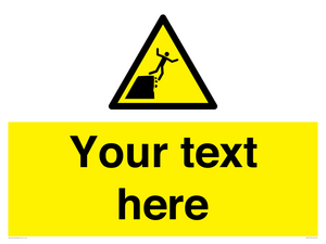 Custom Warning unstable cliff edge